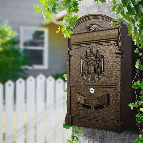 metal wall mount box|mailboxes wall mounted to house.